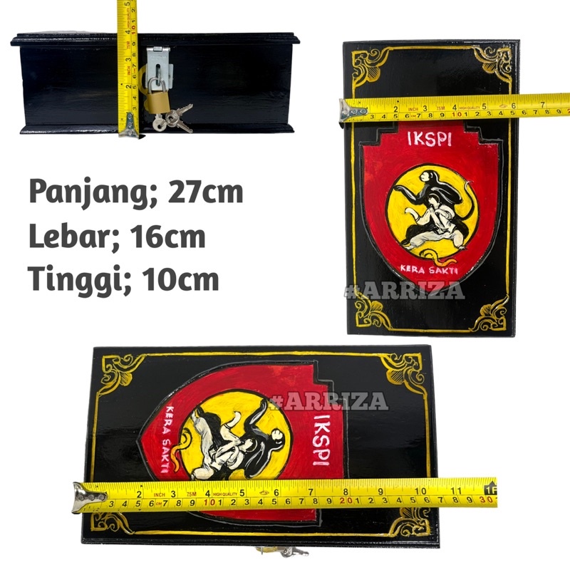 (BISA COD) KOTAK SABUK IKAT PINGGANG KERA SAKTI IKSPI DARI KAYU JATI (FREE UKIR NAMA) TEMPAT PENYIMPANAN SABUK PENCAK SILAT