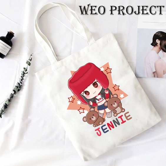 TOTE BAG KANVAS / TOTE BAG WANITA / TOTE BAG  BLACKPINKs