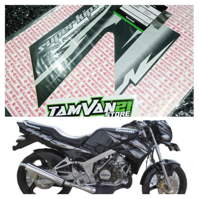 STRIPING STICKER SAYAP KANAN BESAR NINJA R 2010 ORIGINAL