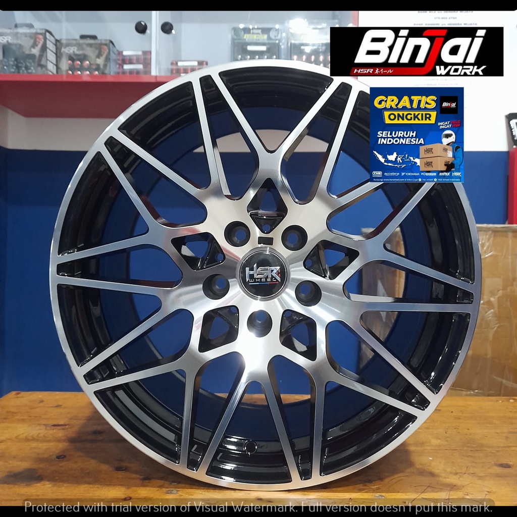 Velg Mobil Ring 18 Racing lebar belang buat BMW GAMEN HSR R18 - Pelek Concave Rally look