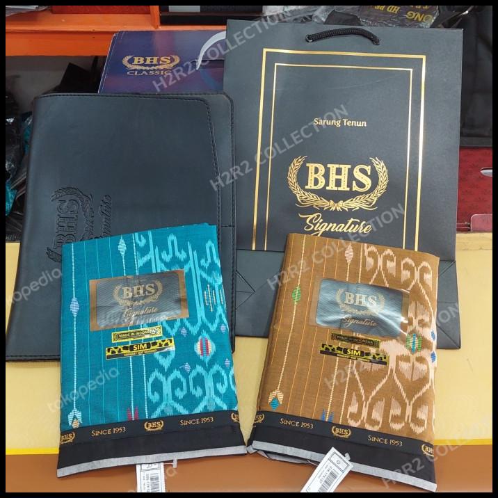 Promo Sarung Bhs Signature Gold Sim Songket Ikat Maroko
