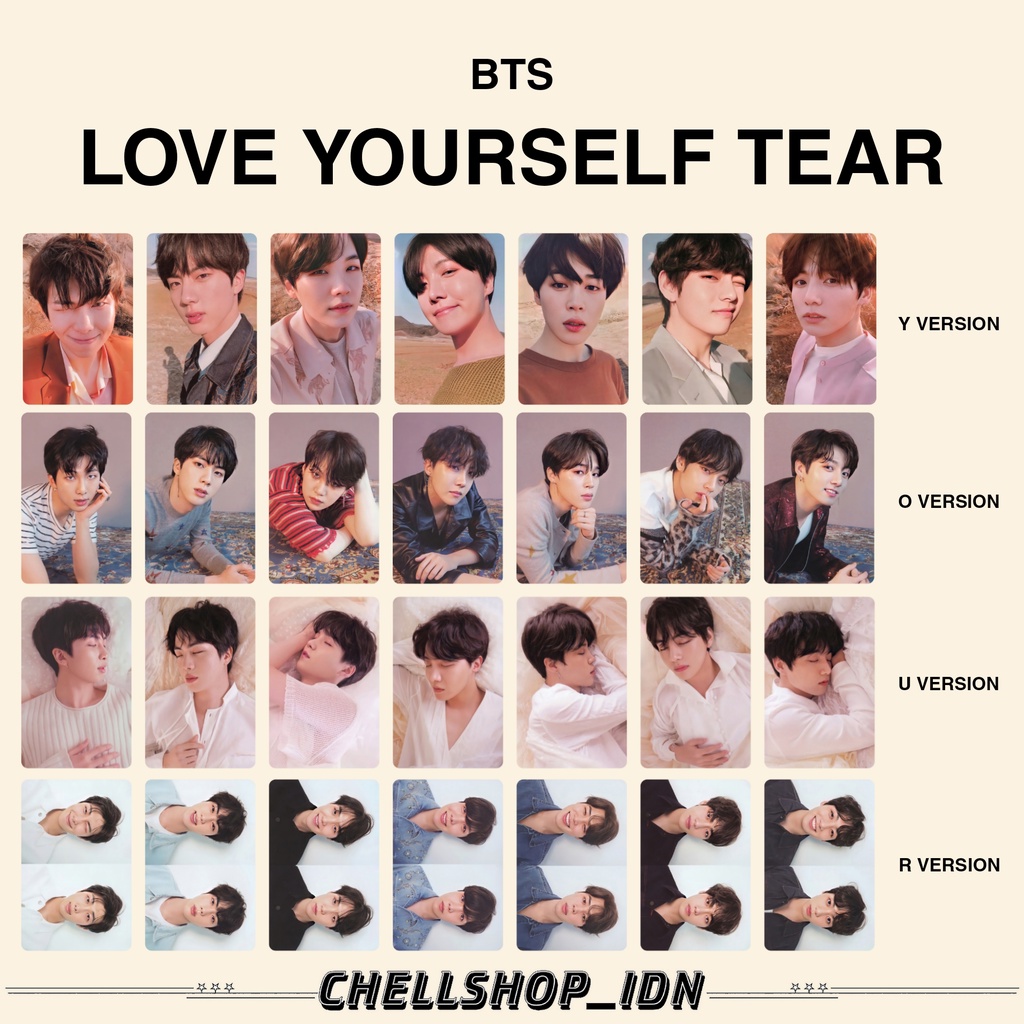 [UNOFFICIAL] PHOTOCARD LOVE YOURSELF : TEAR BTS