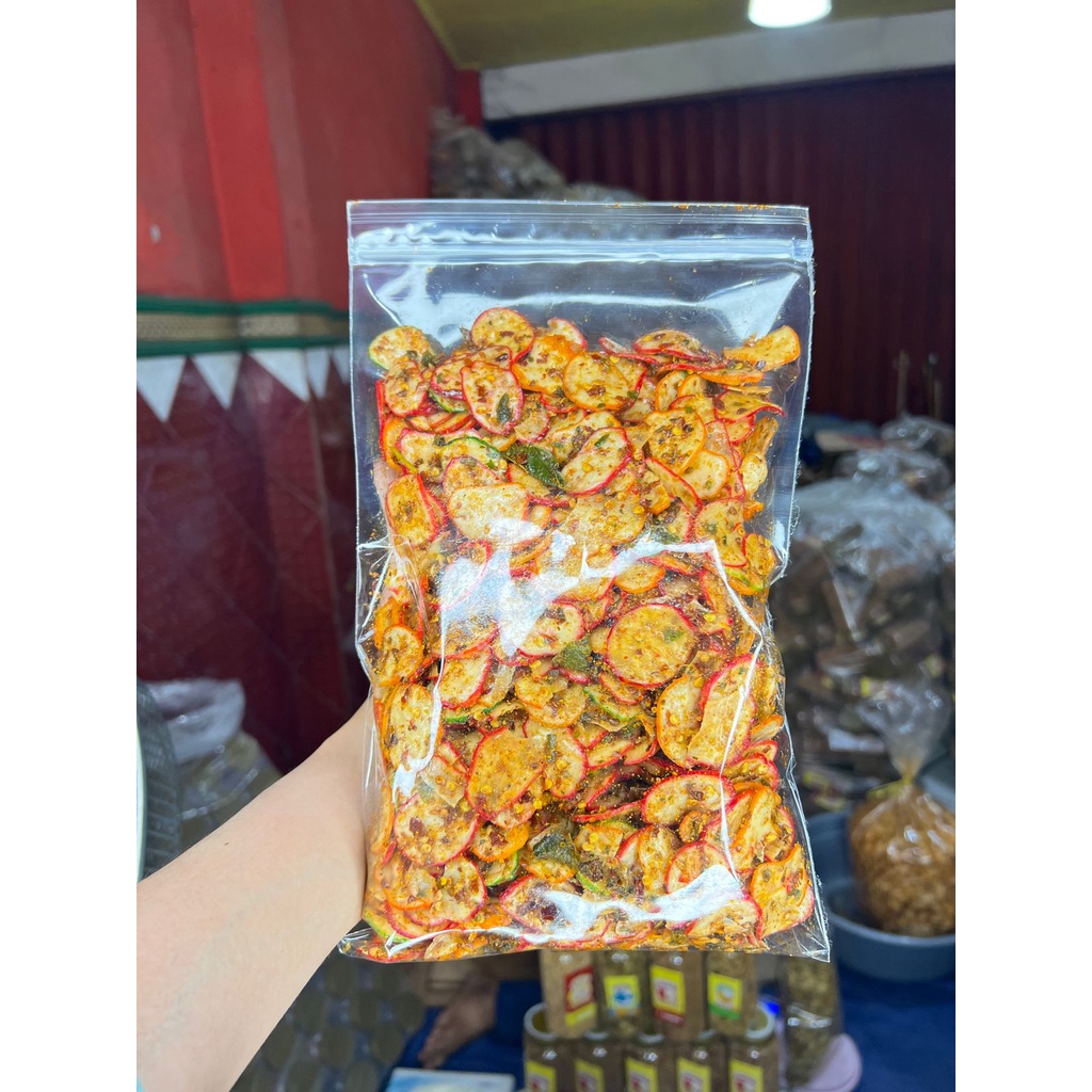 KERUPUK SEBLAK 500gr PEDAS DAUN JERUK