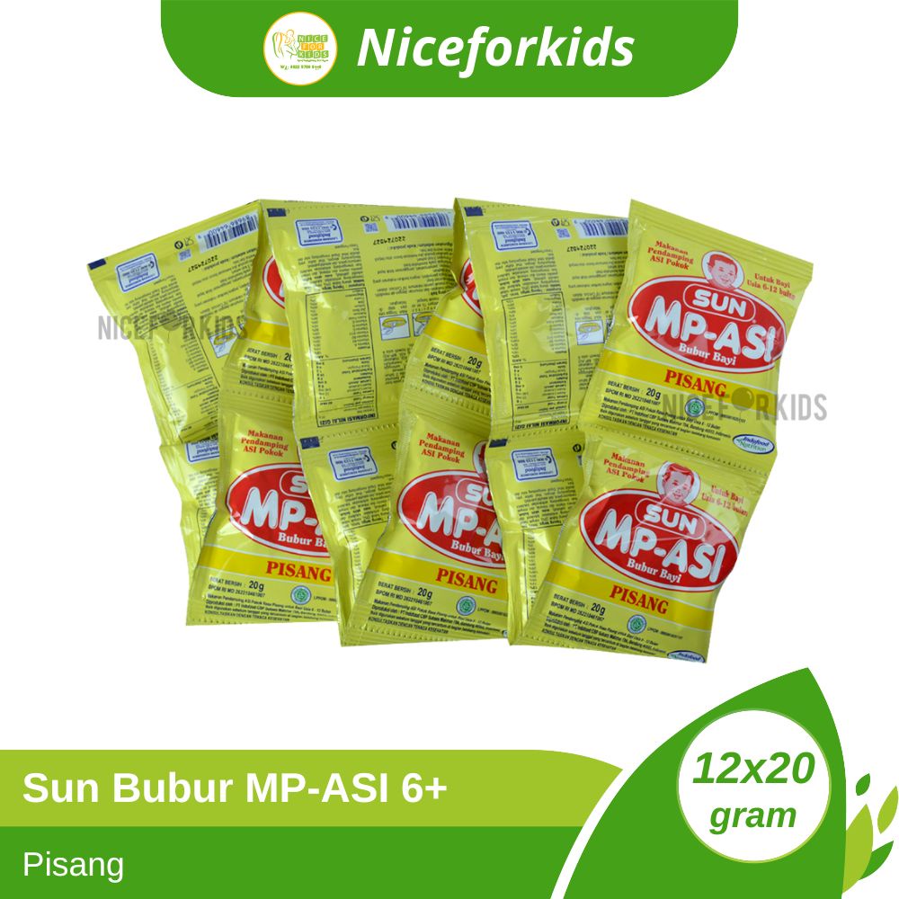 Sun MP-ASI Bubur Bayi 6-12 Bulan Renceng Isi 12 Sachet / Sun Mpasi Bayi