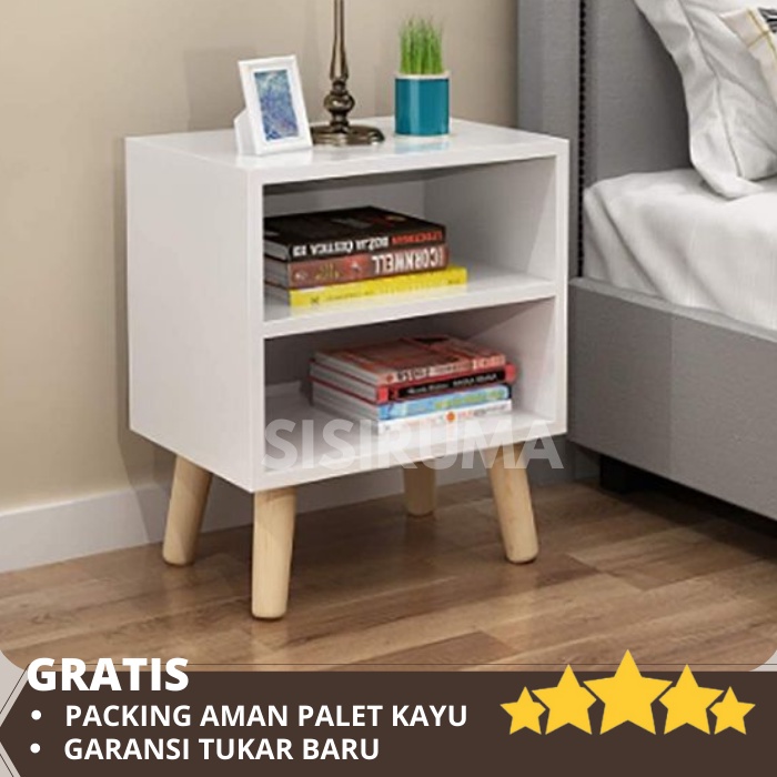 Jual Meja Nakas Minimalis Samping Kamar Tidur Tanpa Laci Modern Lr Shopee Indonesia 