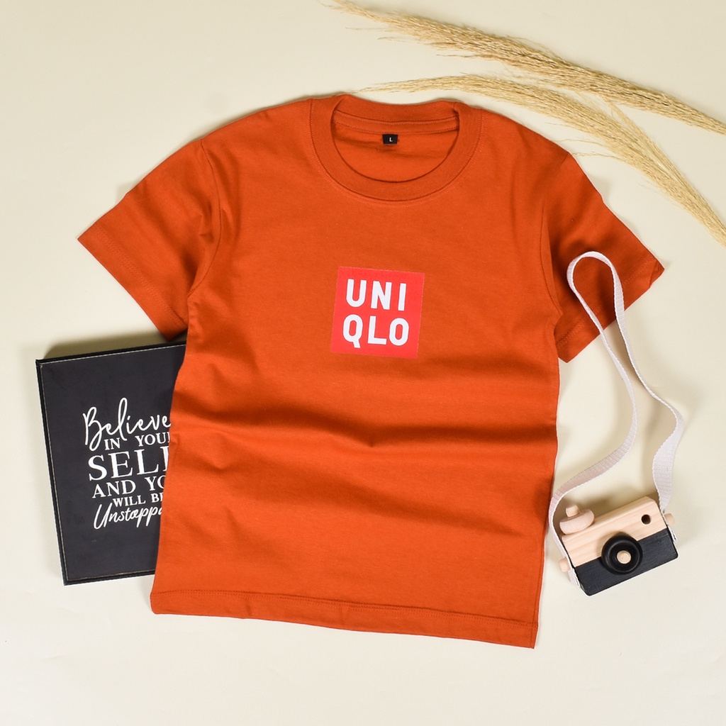 Hot Promo..!!!! KAOS ANAK2 UNISEX / LOGO UNIQLO DIGITAL SABLON / KAOS ANAK 1-12 TAHUN