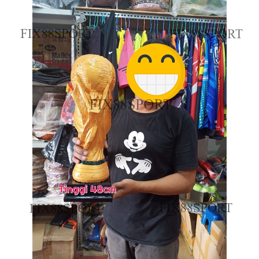 PIALA BOLA FUTSAL WORLD CUP / PIALA DUNIA J1 TINGGI 48CM