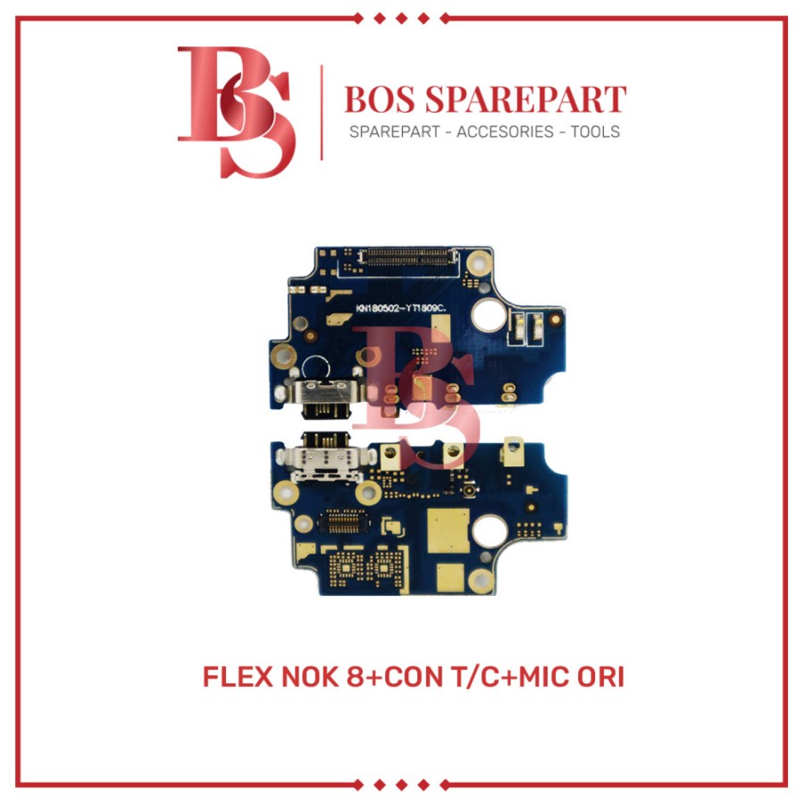 FLEXIBEL NOKIA 8 + CONNECTOR CHARGER + MIC ORI