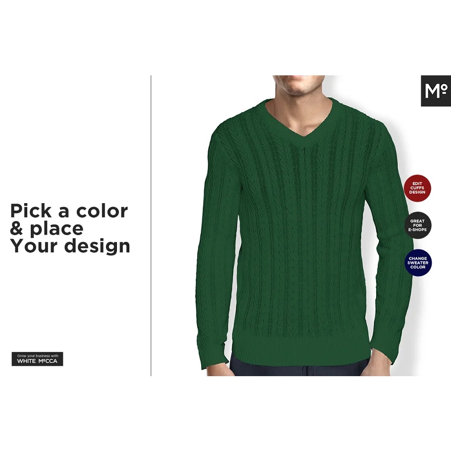 2 Types of Knit Sweater Mock-up