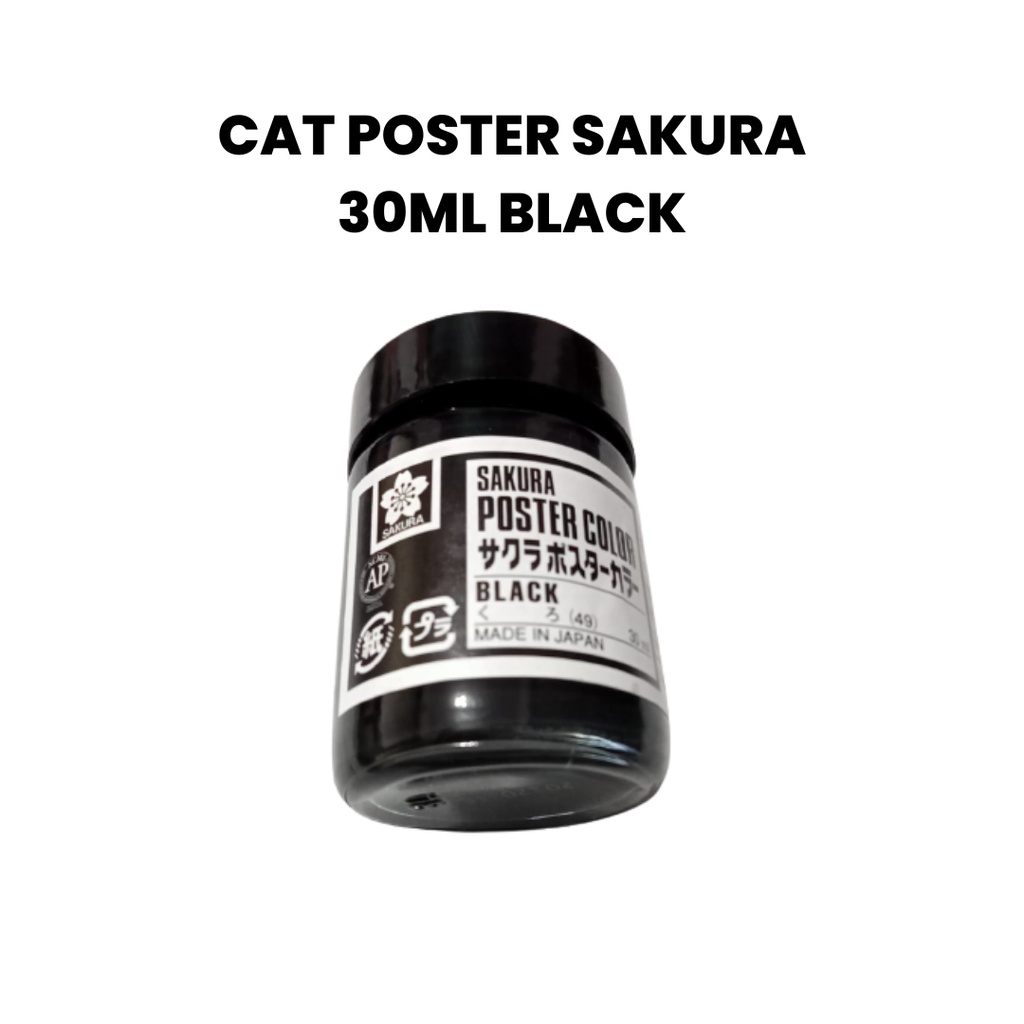 

CAT POSTER SAKURA 30ML POSTER COLOR - SAKURA POSTER COLOUR 30ML BLACK - TERMURAH