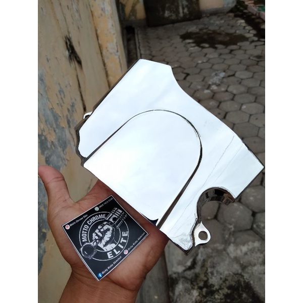 AHM ORIGINAL TUTUP GIR DEPAN MEGAPRO HIU LAMA CHROME