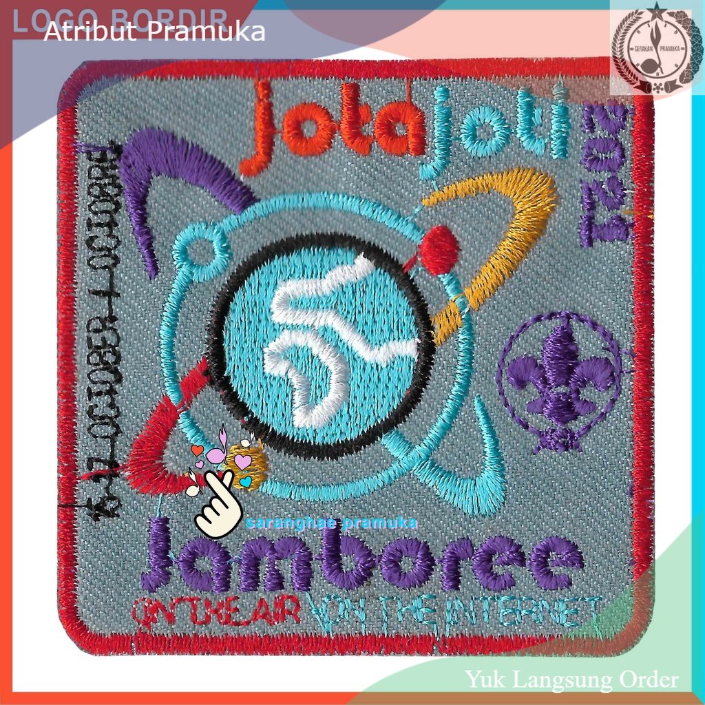 Atribut Badge Jota Joti Emblem Pramuka Patch Tiska Logo Bordir Pramuka Jota Joti Jambore Pramuka Sia