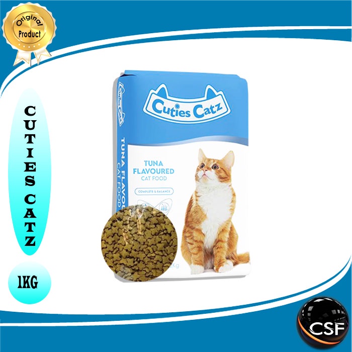 MURAH Makanan Kucing kering Premium Cuties Catz 1kg