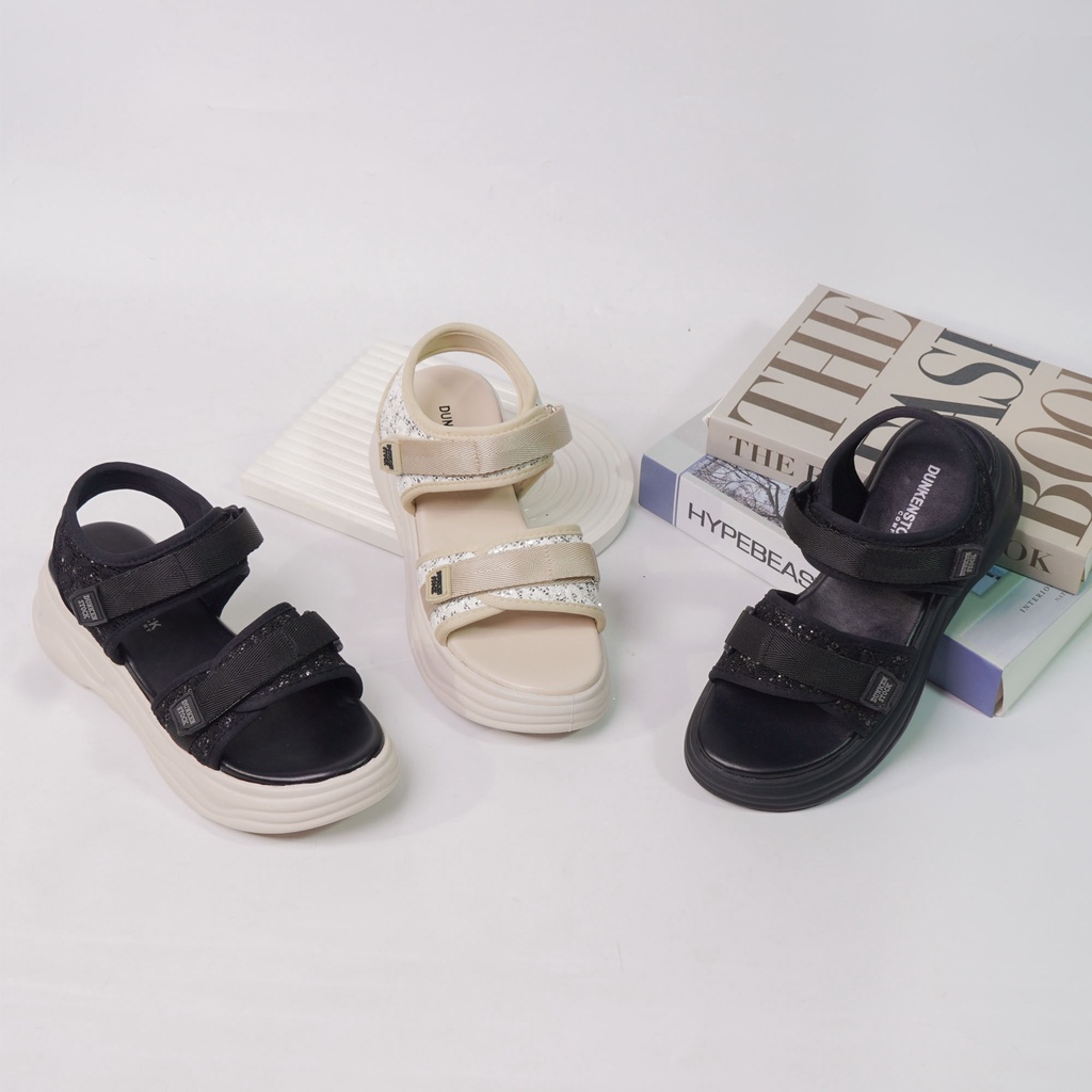 dunkenstock AGITHA Sandal wedges wanita sendal casual cewek model tali belakang