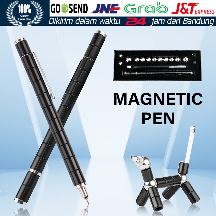 

SEL Decompression Magnetic Metal Pen Multi-function Writing Magnet Ballpoint Pen Novelty Gifts for Friends or Kids