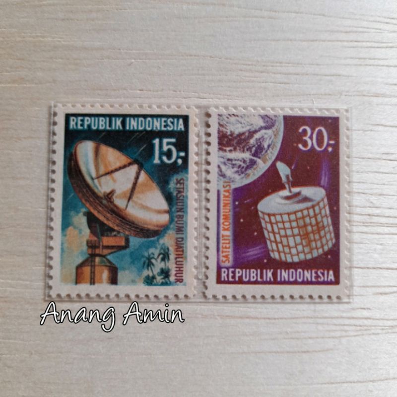 

LOT.F129 PRANGKO INDONESIA I-133 2V SATELIT KOMUNIKASI 1969