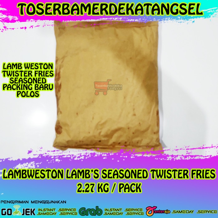 

LambWeston Curly Fries 5 LB Spiral Fries Seasoned Twister Fries 2,3 Kg