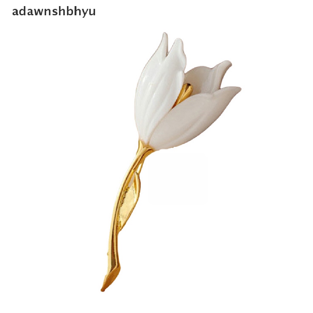 Adawnshbhyu Bunga Tulip Enamel Bros Pin Kerah Collar Syal Dekorasi Perhiasan Garment Jewelry ID