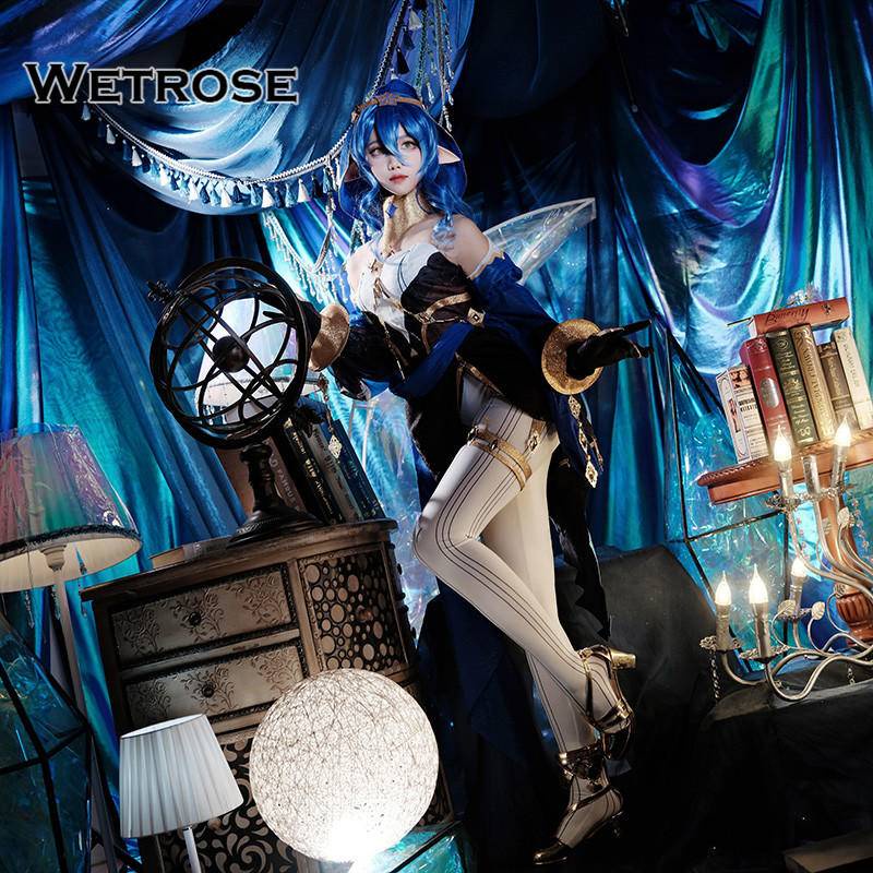 【Wetrose】Genshin Impact Cos Costume New Character Layla Complete Suit Cosplay Anime Game Costume Kostum Wanita For Women Girl