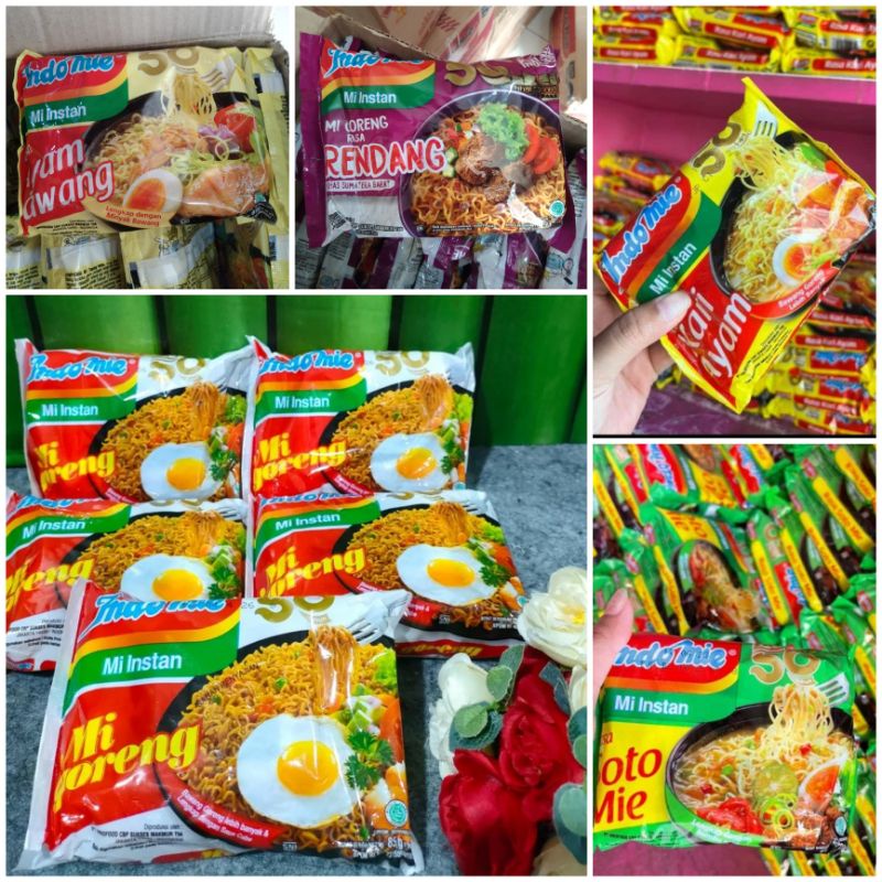 

Indomie Goreng,Soto,Kari Ayam,Rendang,Ayam bawang 5pcs mix