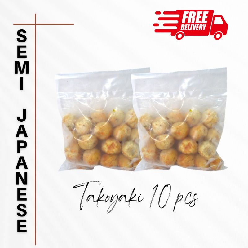 

Takoyaki Isi gurita 10 pcs halal | Takoyaki goreng isi 10 pcs halal