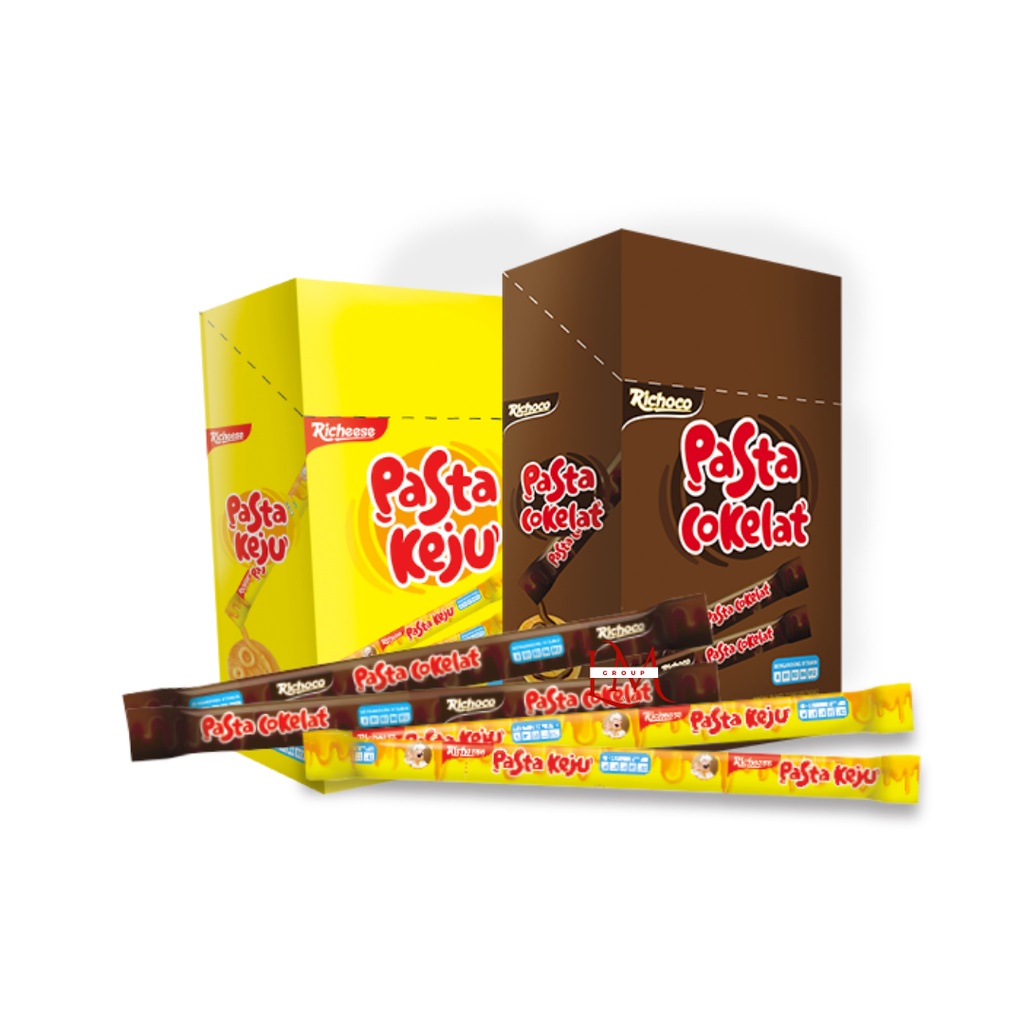 Nabati Pasta Rasa Cokelat/Keju 1 Box isi 30 pcs @8gr