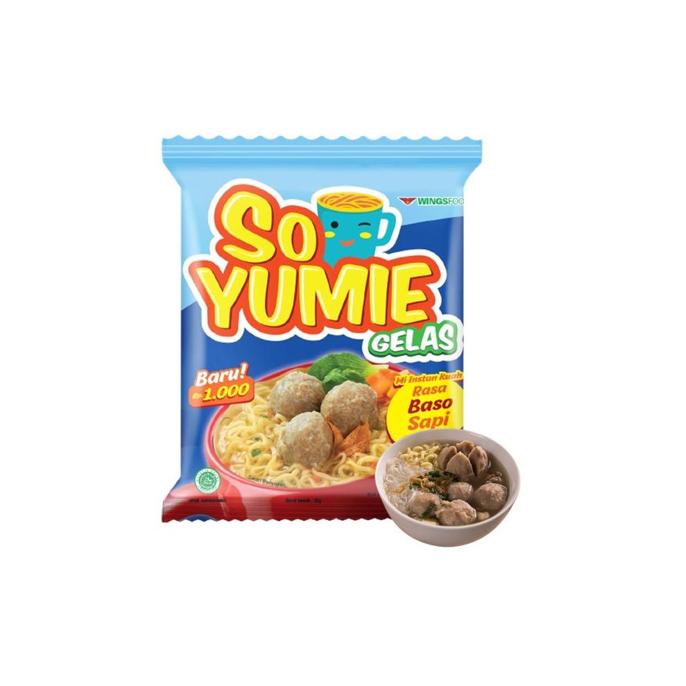 

パ So Yumie Mie Gelas Baso Sapi 10 x 30 gr