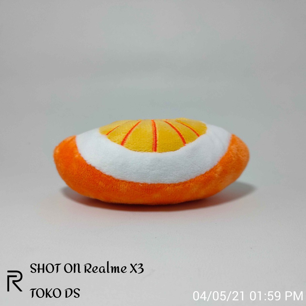 Gigitan Anjing Jeruk - Mainan Anjing Boneka Orange Squeaky Puppy Dog Toys