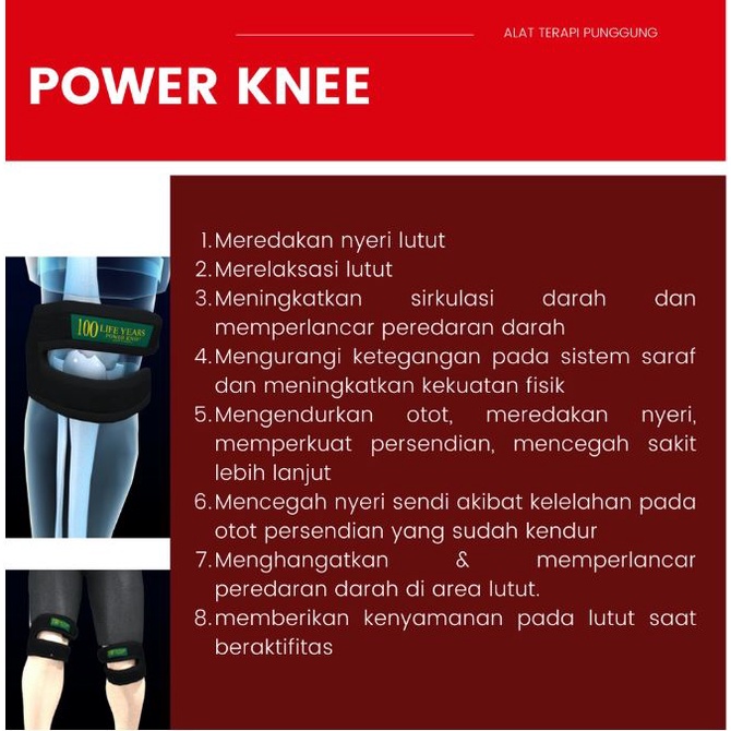 Habibi X Power Knee Deker Alat Terapi Nyeri Lutut