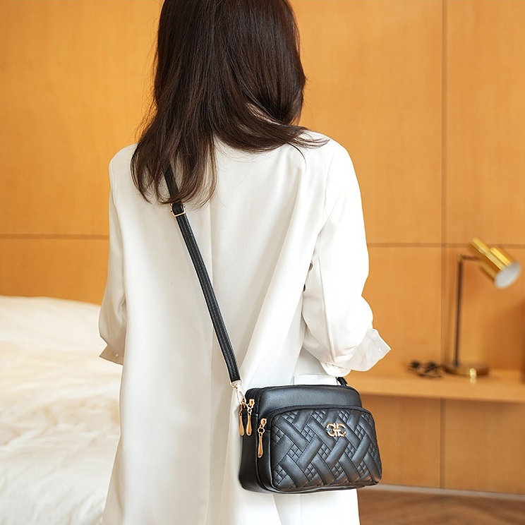 TAS SELEMPANG WANITA COASTAL PESTA IMPORT KULIT HITAM PREMIUM SLINGBAG TA715B5 KOREA REMAJA CEWEK KEKINIAN SHOULDER BAG BRANDED BATAM FASHION CASUAL SIMPLE