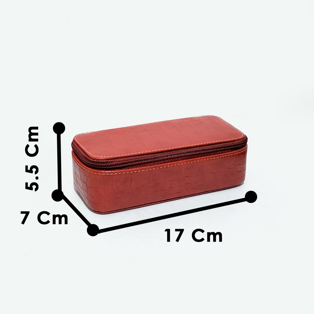 Pouch lipstik beauty case make up tempat kosmetik polos mini travel organizer tas kosmetik kecil cosmetic bag kuas makeup korean murah