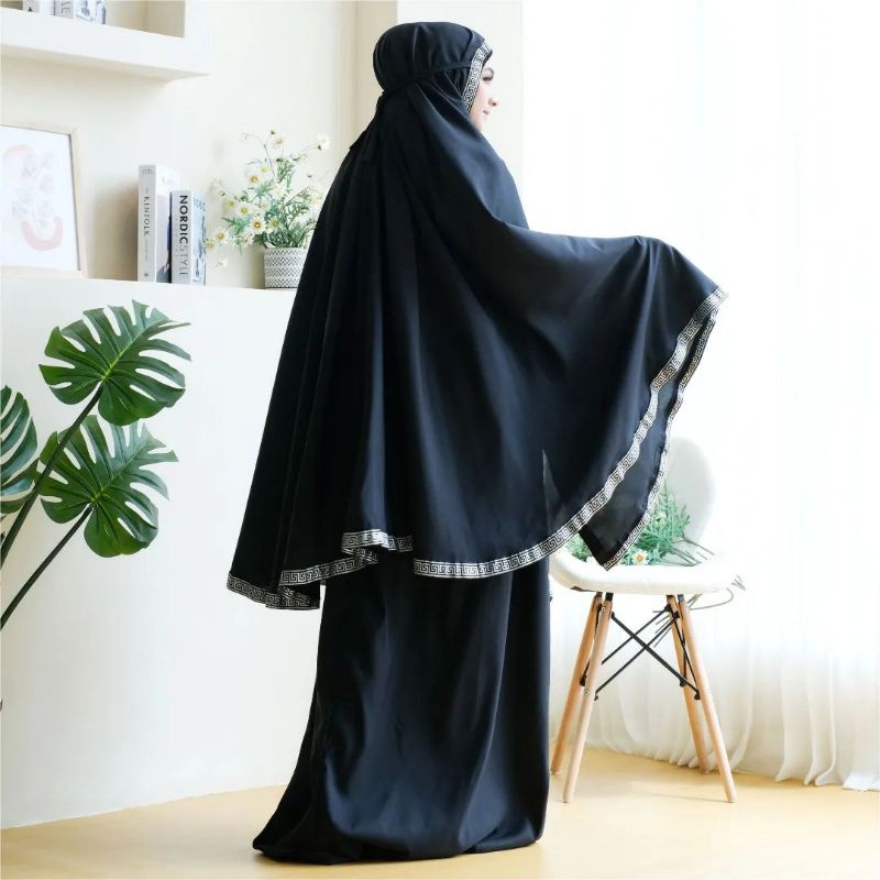 MUKENA DEWASA HITAM MUKENA MATINA MUKENA TASIKMALAYA MUKENA HESTI