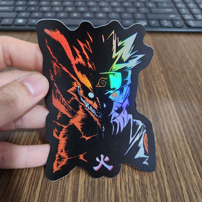 

Sticker Hologram Anime Besar - PSH1198 - Naruto - Naruto Kurama