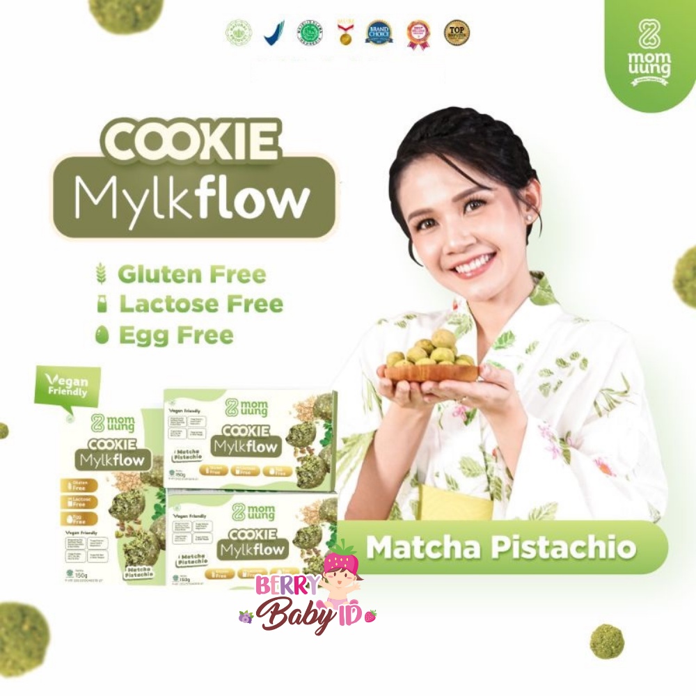 Mom Uung Cookie Mylkflow Kukis Pelancar ASI Booster Suplemen Busui Berry Mart