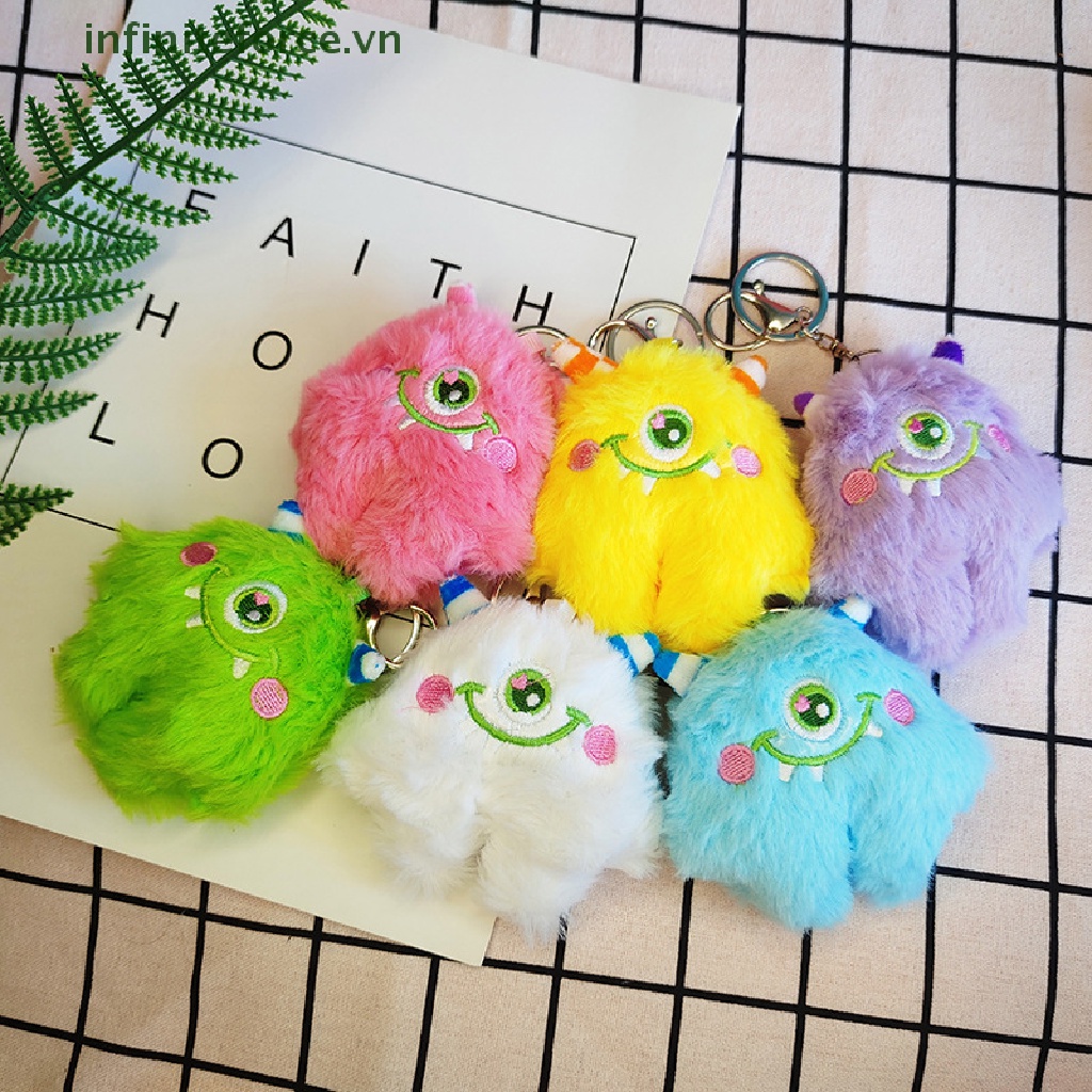 [INVN] Kreatif Lucu Mewah Mata Besar Monster Gantungan Kunci Kartun Mewah Liontin Gadis Tas Aksesoris [VN]