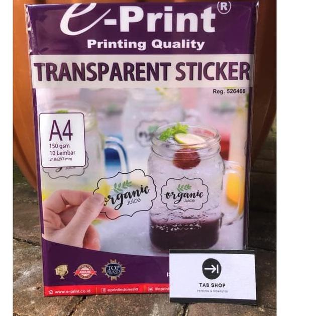 

❁Best Seller EPRINT TRANSPARENT STICKER 78 ❁