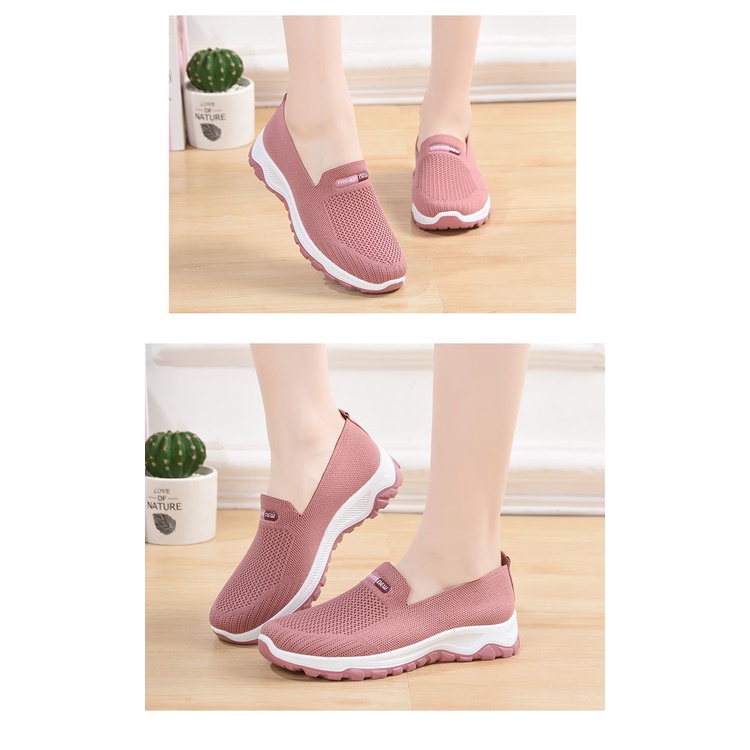 Sepatu Wanita Korea Nylon Sneakers Casual Fashion New Import SP63