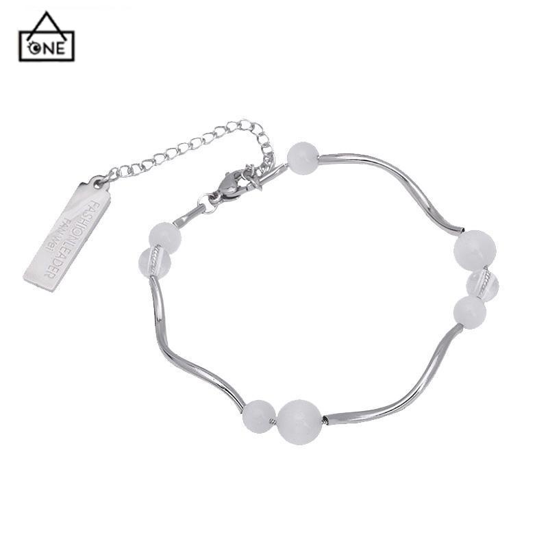 COD❤️Gelang Tangan Manik-Manik Opal Aksen Rumbai Panjang Untuk Wanita Fashion Korea-A.one