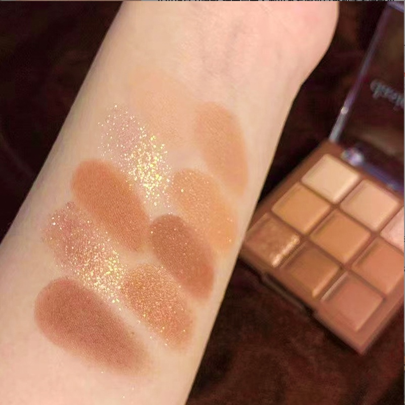 DIKALU Chocolate Matte Eyeshadow Korean Palette 9 Warna Matte XX004