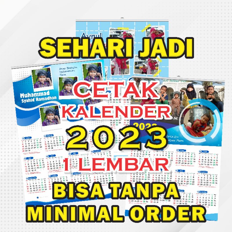 

KALENDER DINDING 2023 1 LEMBAR CUSTOM FOTO TANPA MINIMAL ORDER