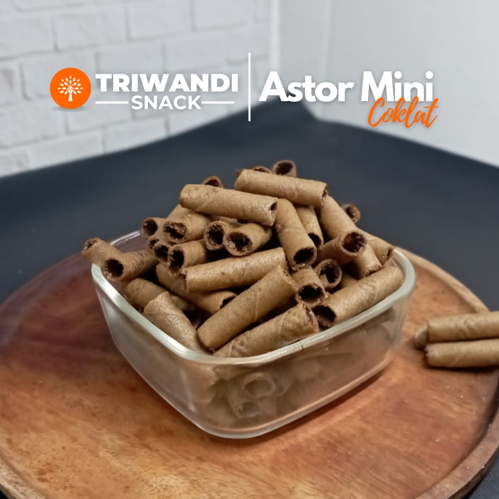 

Wafer stick (Astor) Mini Rasa coklat 100 - 250gr TRIWANDI SNACK oleh oleh bandung