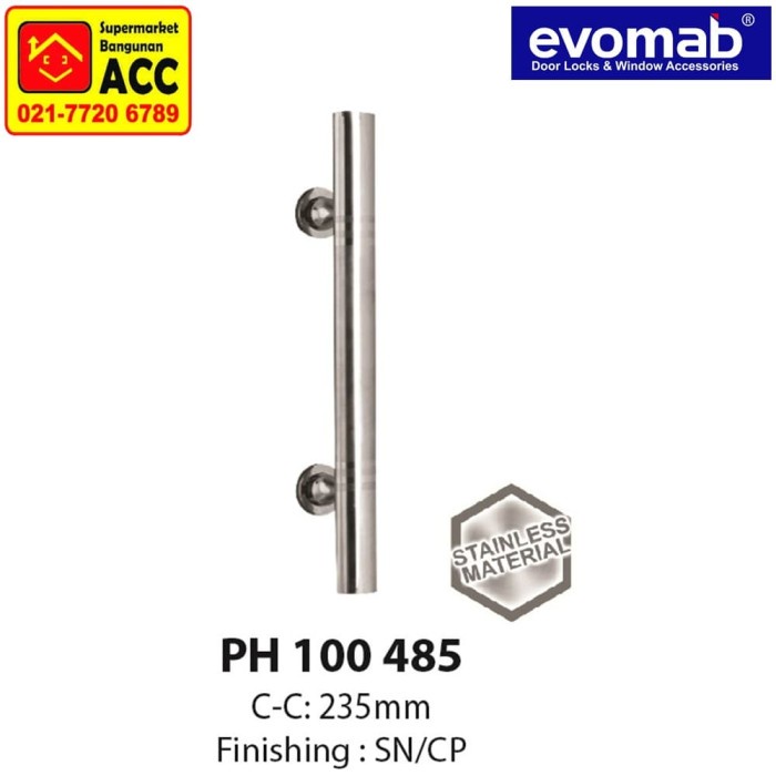 EVOMAB Pull Handle PH100.485 SS/ Handle Pintu 2