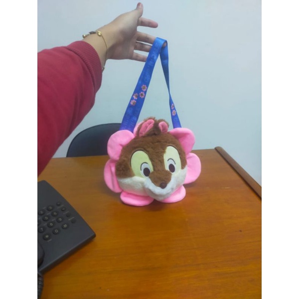 Tas Selempang Lotso Strowberry Size 26cm/tas samping anak/tas jalan2/tas anak lucu/selempang bunga matahari/