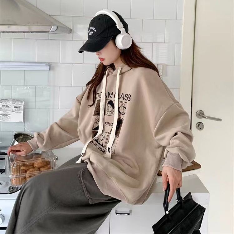 Sweater Hoodie Pria Wanita DREAM CLASS Jacket Oversize Oufit Daily Kasual Ala Korean Kekinian