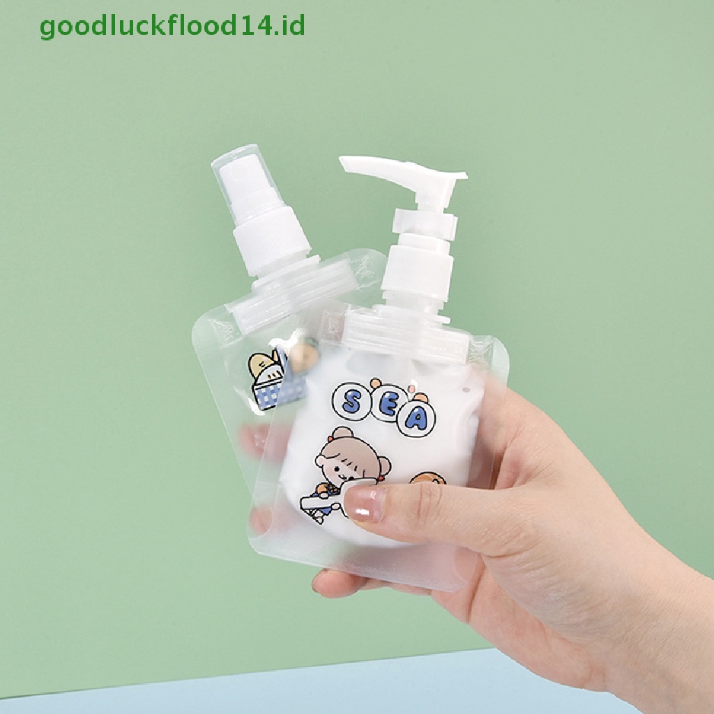 [GOOGFOUR] 30ml Refillable Travel Size Lotion Dispenser Bag Sample Pouch Tempat Penyimpanan Cairan [TOP]