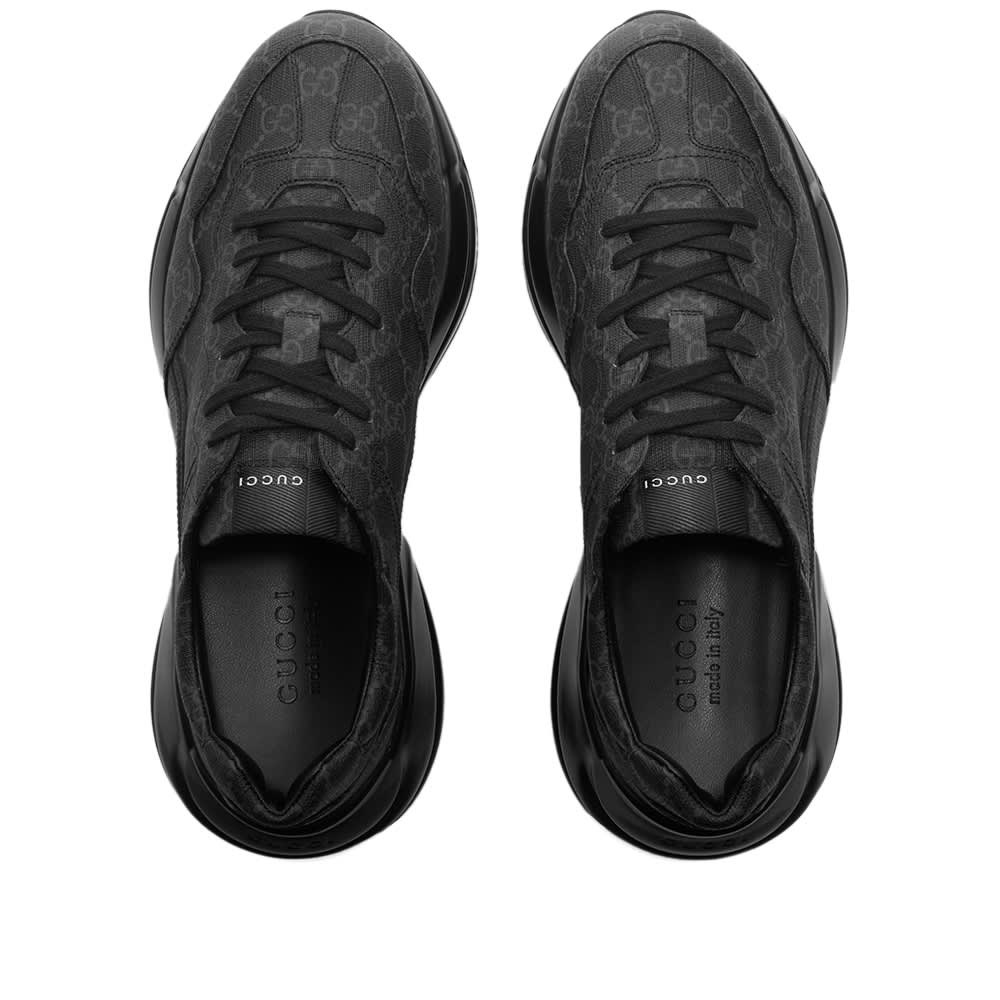 GG Men Rhyton Sneakers All Black 100% Original