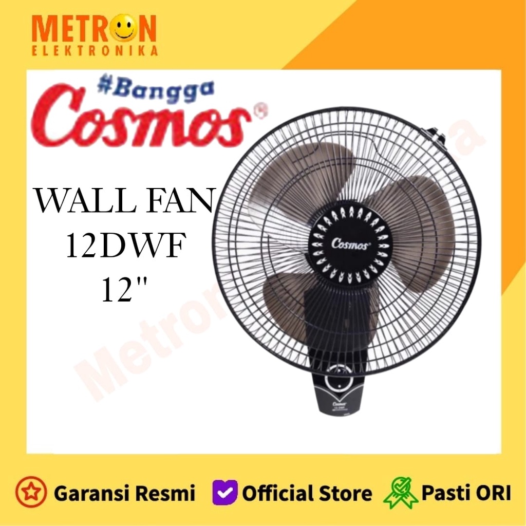 COSMOS 12 DWF KIPAS ANGIN DINDING / WALL FAN 12 INCH 37 WATT / 12DWF