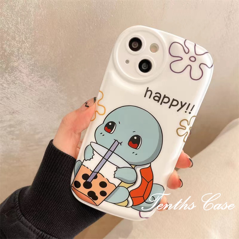 Redmi 12C 10C 10A 10 9 9A 9C 9T Note 12 11 Pro+11s 11 10s 10 9s 9 8 Pro Poco X4Pro X3 Pro X3NFC M3 M4 F3 Mi11 Lite 11T 12T 10TPro Cute Turtle Phone Case Soft Cover