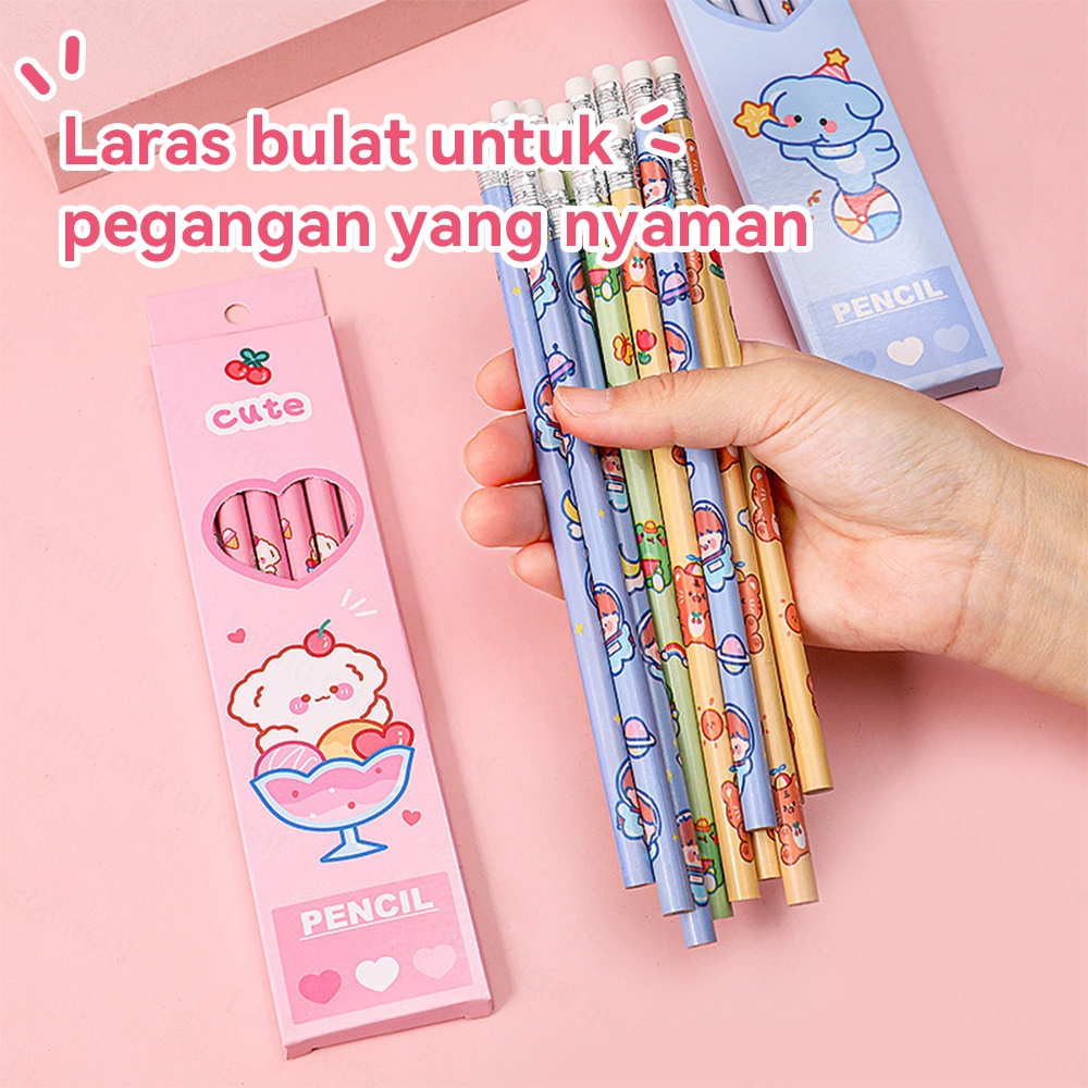 JCHO 6pcs Set pensil Alat Tulis / Stationery Set