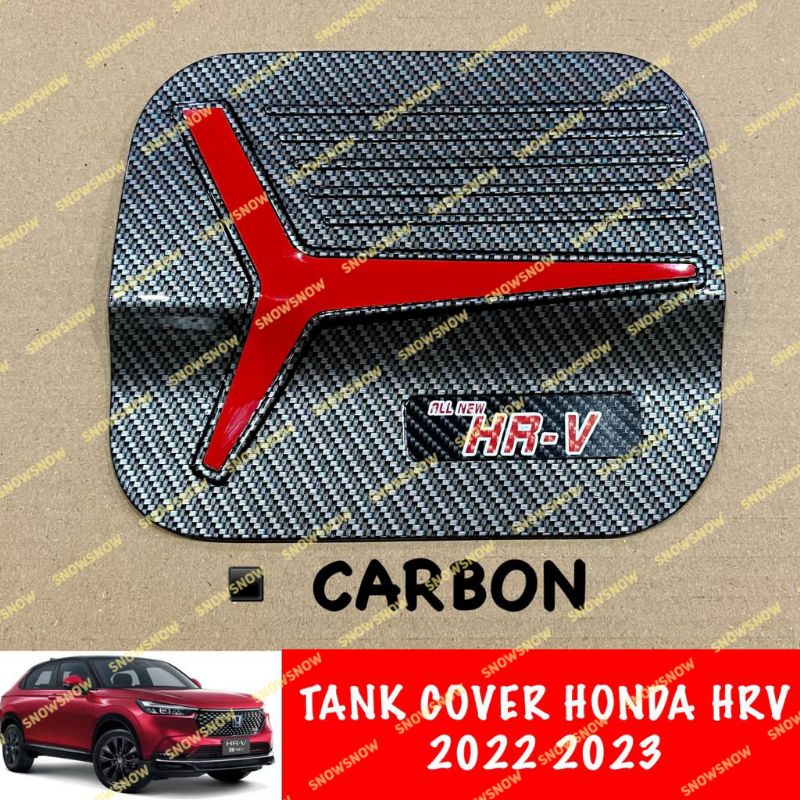 Tank Cover Honda Hrv 2022 2023 Activo Hitam Chrome Carbon